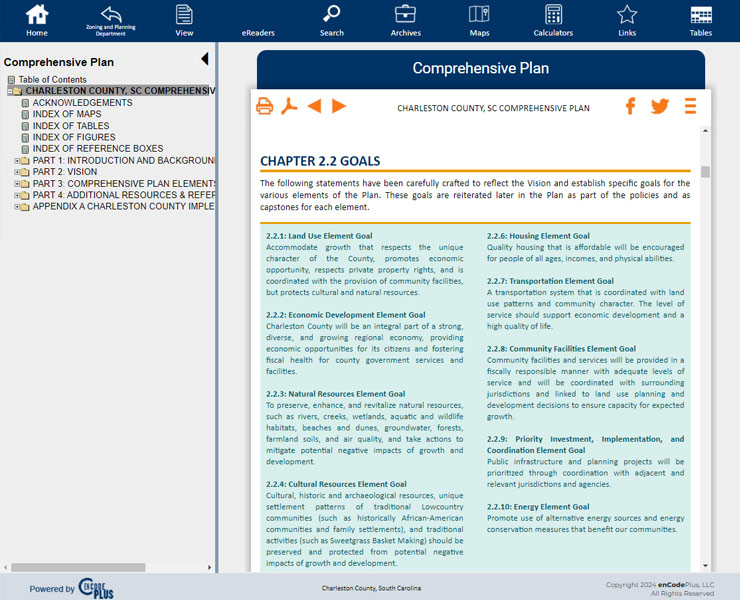 charleston county sc comprehensive plan