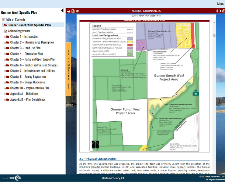 madera zoning ordinance screenshot