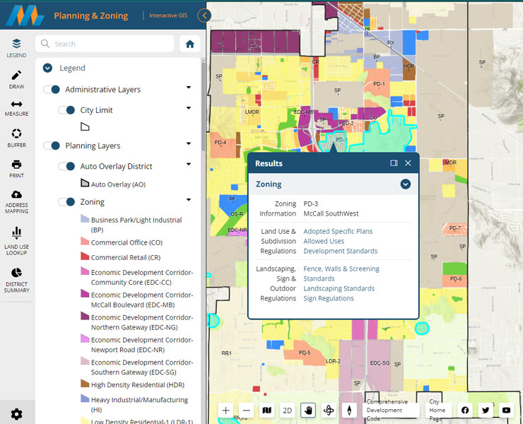 menifee case study showcase GIS screenshot