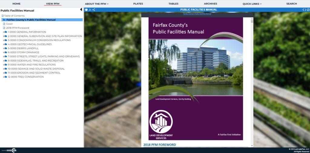 fairfax public facilities manual