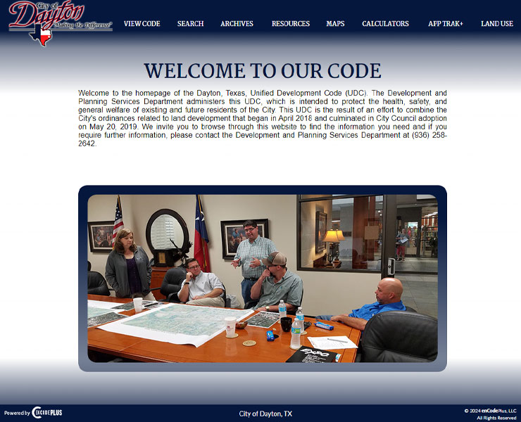 dayton, TX UDC screenshot