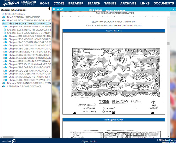 lincoln ne design standards screenshot