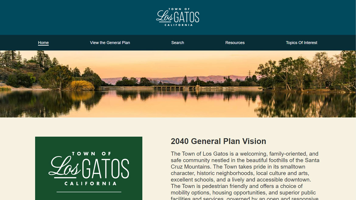 los gatos ca general plan landing page