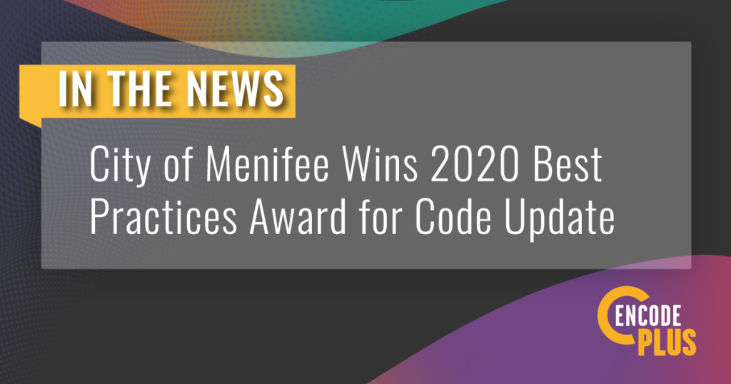menifee code award 2020